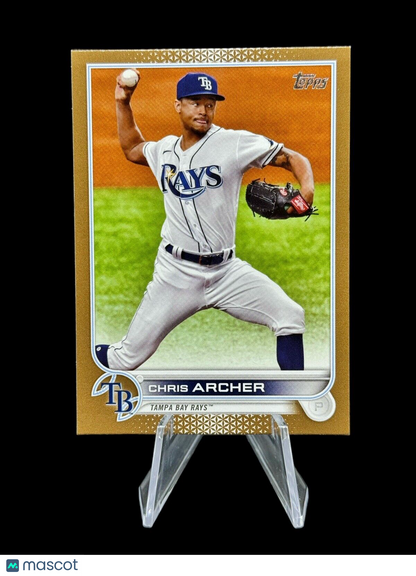 Chris Archer 2022 Topps Series 1 Gold Parallel /2022 #254 Tampa Bay Rays