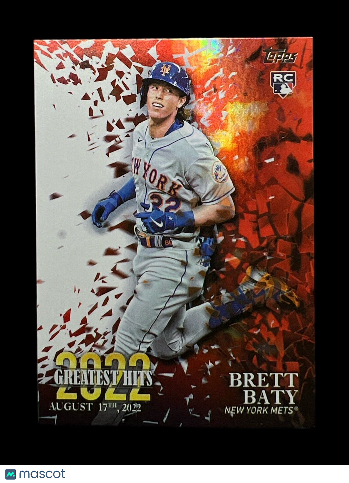 2023 Topps Series 1 Baseball Brett Baty 2022 Greatest Hits HOLO FOIL RC # 22GH-3