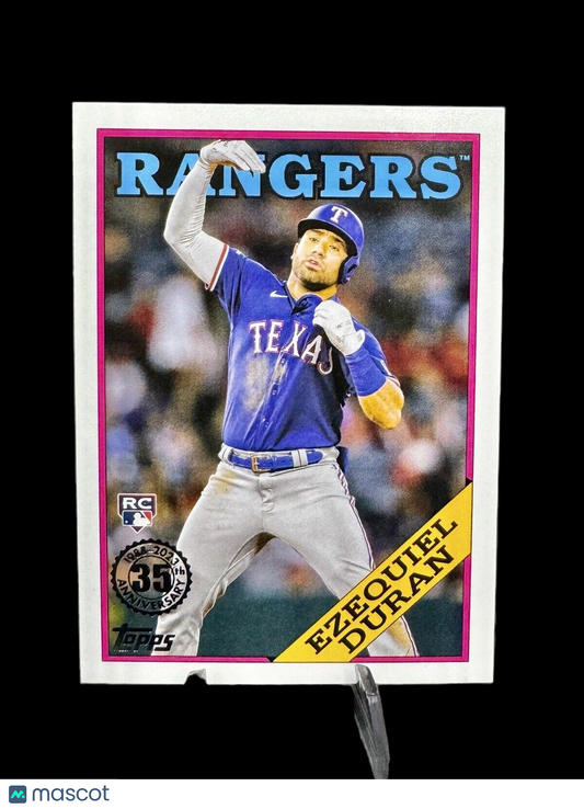 Ezequiel Duran 2023 Topps Series 1 1988 Baseball RC Rookie Texas Rangers #T88-25