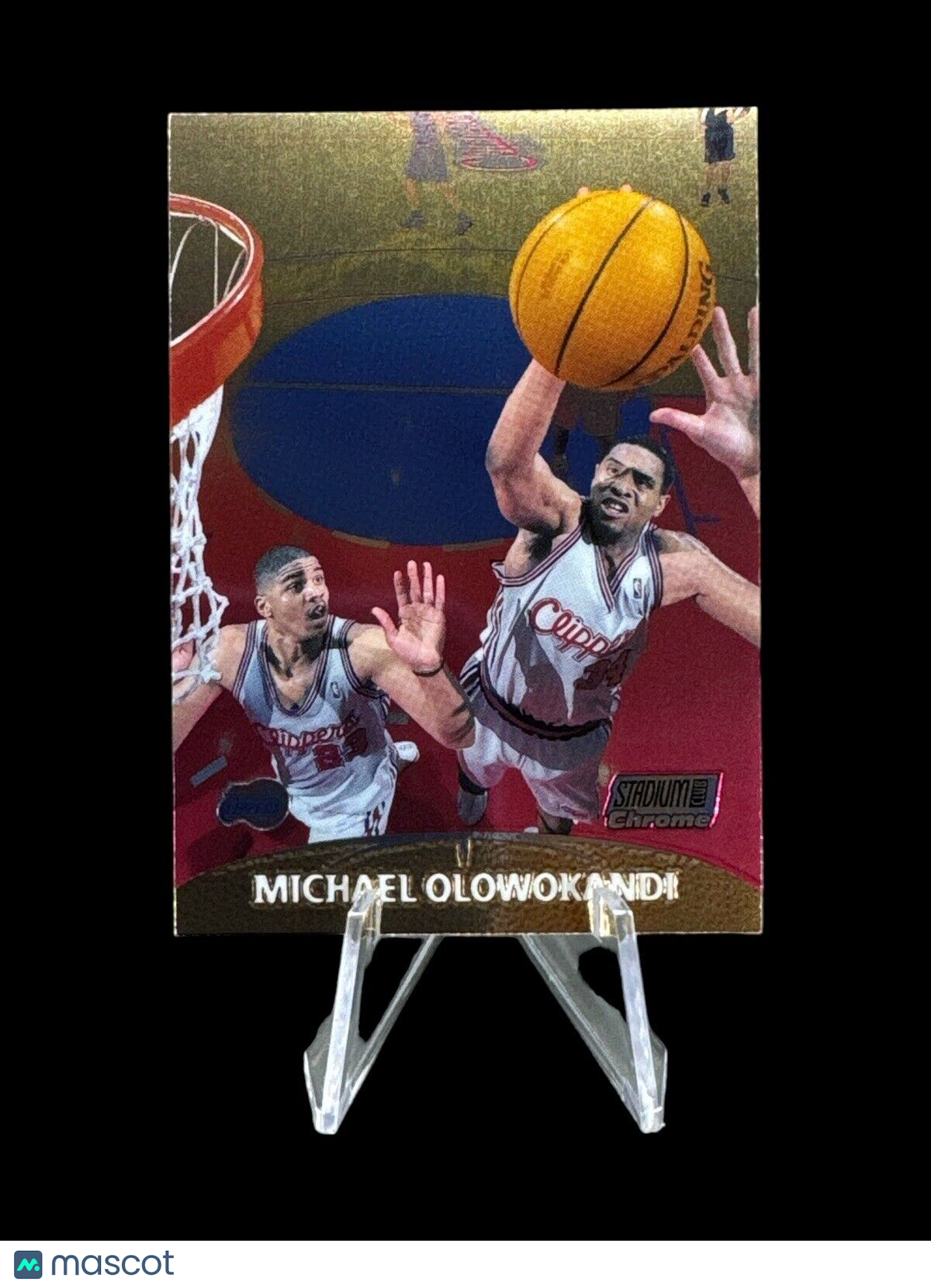 1999-00 Stadium Club Chrome Clippers Basketball Card #28 Michael Olowokandi