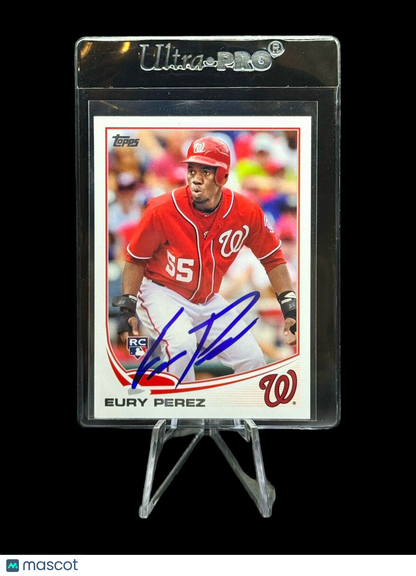 Eury Perez signed 2013 Topps Baseball On Card Auto #170- JSA #HH18674