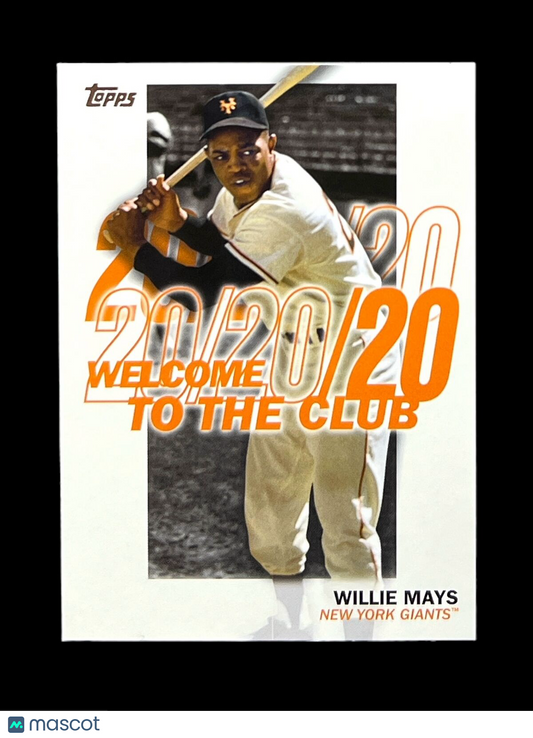 2023 Topps Welcome To The Club 20/20/20 #WC-23 Willie Mays