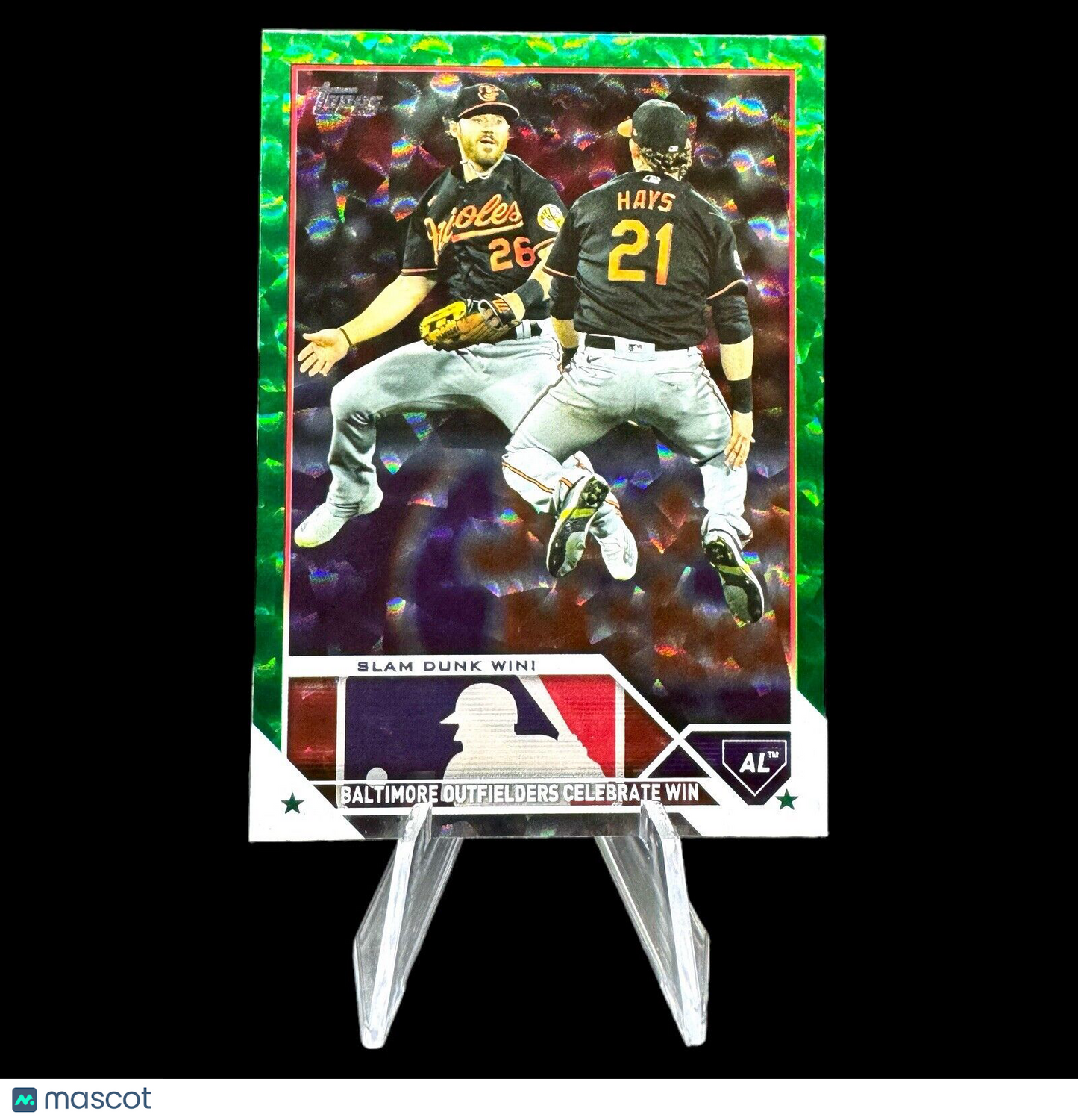 Baltimore Orioles 2023 Topps 499 Slam Dunk Team Card Green Foil /499 Card