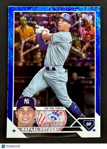 2023 TOPPS SERIES 2 Rafael Ortega Blue Foil Parallell #/999 New York Yankees