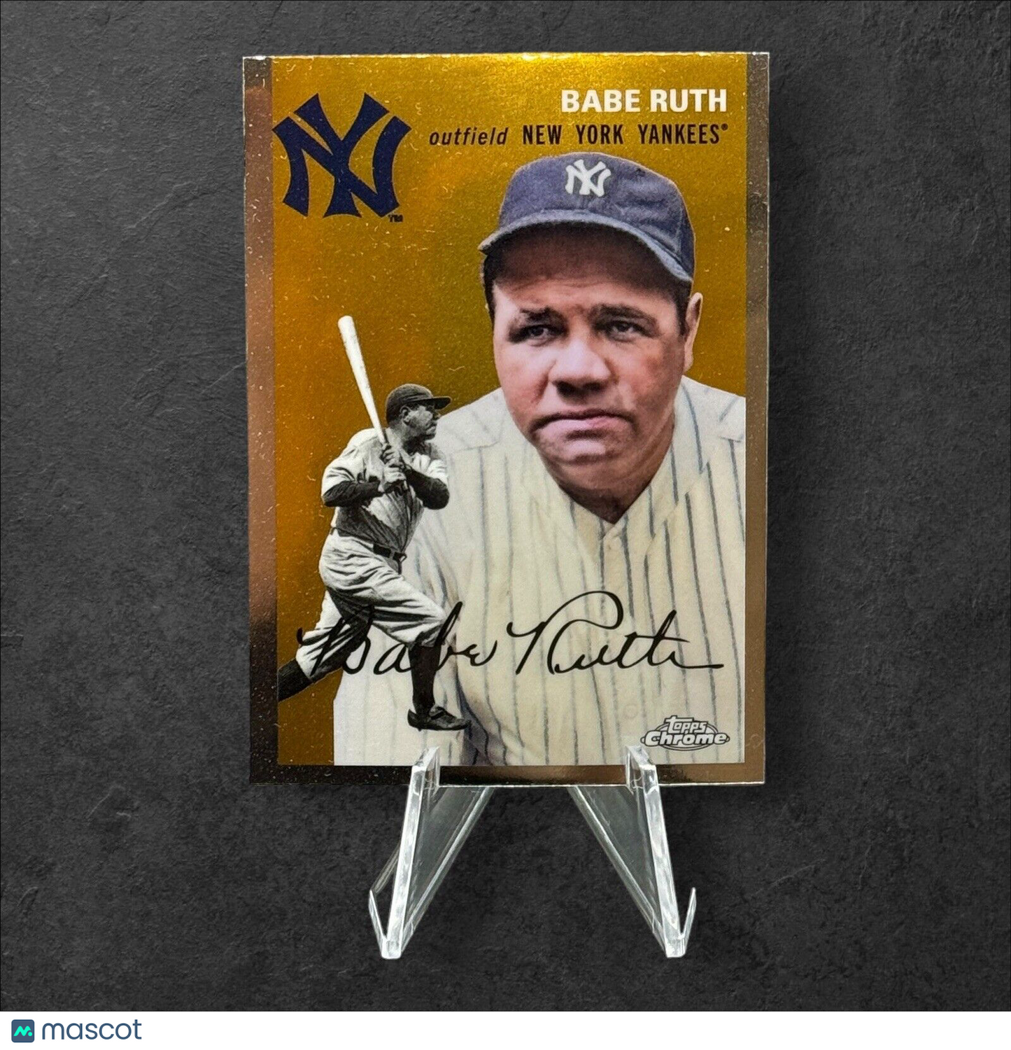 2023 Topps Chrome Platinum Anniversary # 312 Babe Ruth