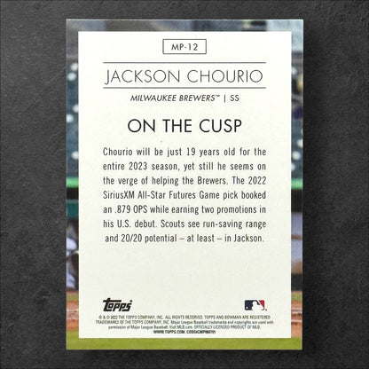 2023 Topps Bowman Jackson Chourio #MP-12 20/20