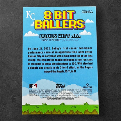 2023 Big League 8 Bit Ballers #8B-11 Bobby Witt Jr. - Kansas City Royals