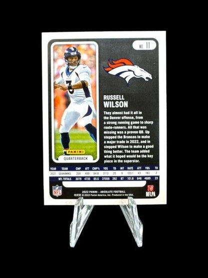 2022 Panini Absolute #11 Russell Wilson  RC Rookie  Near mint or better