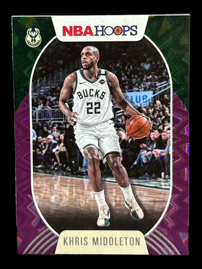 KHRIS MIDDLETON 2020-21 HOOPS PURPLE EXPLOSION #176 MILWAUKEE BUCKS