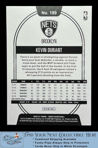 Kevin Durant 2020 Hoops #189 Brooklyn Nets