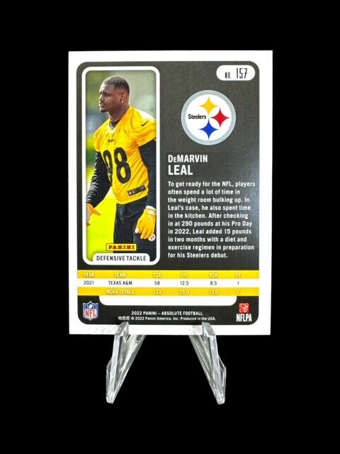 2022 Panini Absolute #157 DeMarvin Leal  RC Rookie  Near mint or better