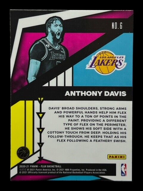 Anthony Davis 2020-21 Panini Flux Appeal Lakers #6