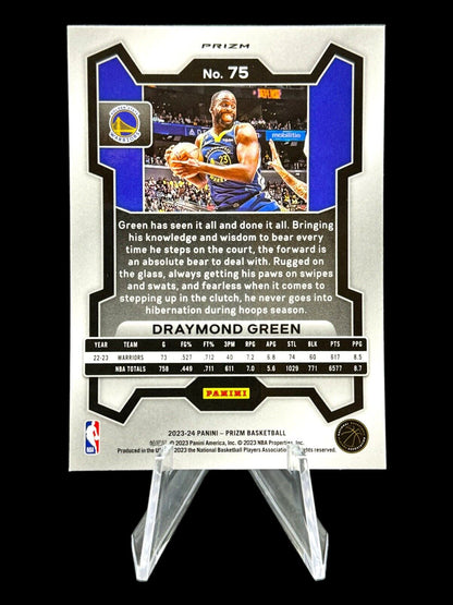 Draymond Green 2023-24 Panini Prizm #75 Cracked Ice Prizm Golden State Warriors