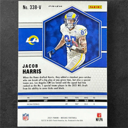 Jacob Harris RC  Silver Disco 2021 Mosaic Football Los Angeles Rams