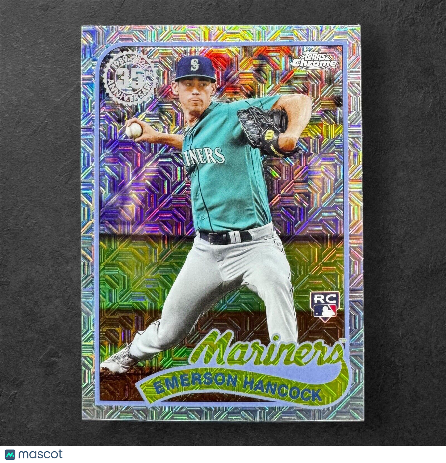 2024 Topps Series 2 EMERSON HANCOCK RC Silver Pack Mojo Refractor Mariners