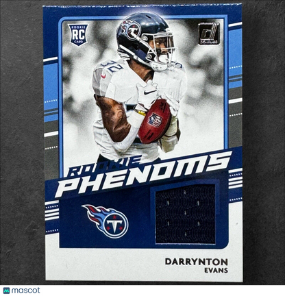 Darrynton Evans Donruss Rookie Phenoms Jerseys Jersey Rookie Card 2020 #RPDE