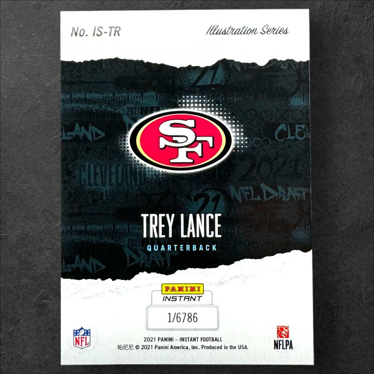 2021 PANINI Instant NFL Draft Night Trey Lance Rc Illustration Rookie SP 1/6786