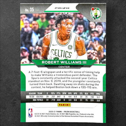 2020-21 Panini Prizm Prizms Blue Wave #35 Robert Williams III