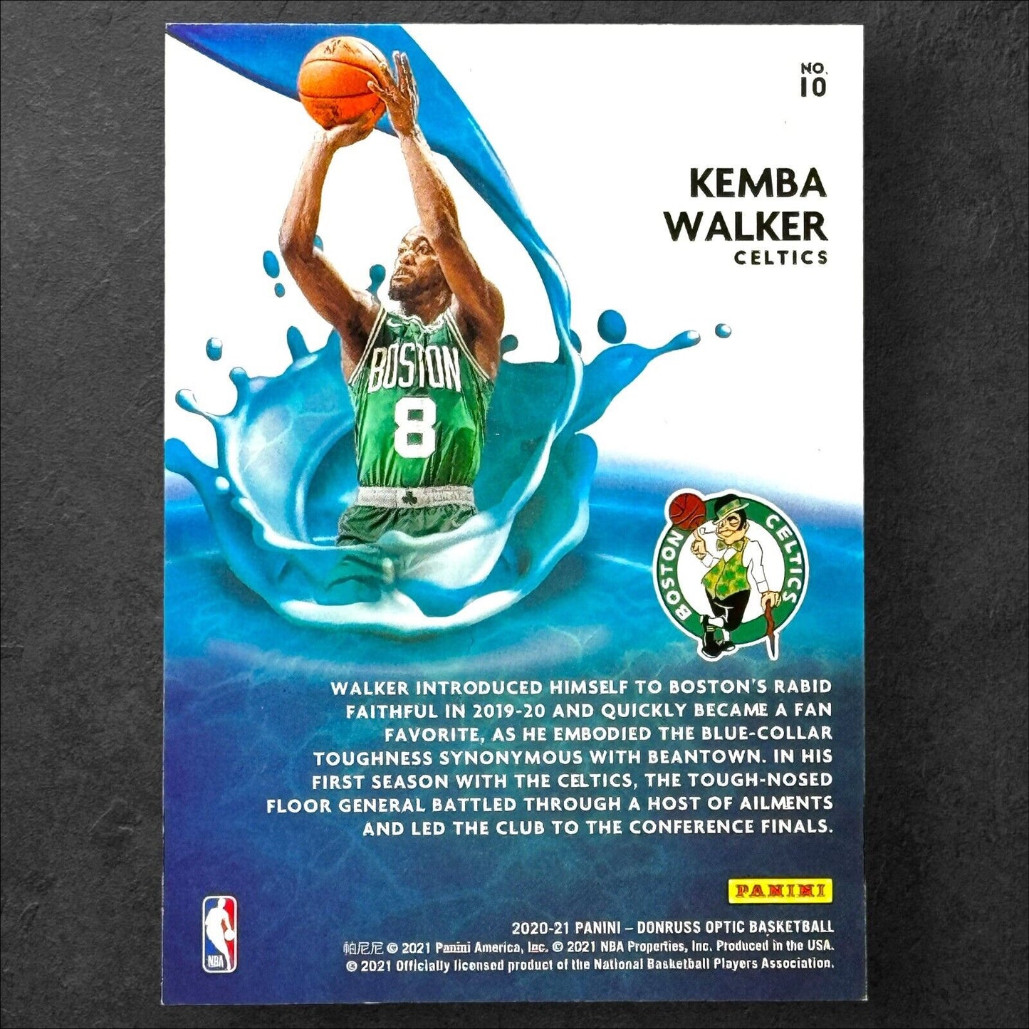 2020-21 Panini Donruss Optic KEMBA WALKER SPLASH  #10 CELTICS