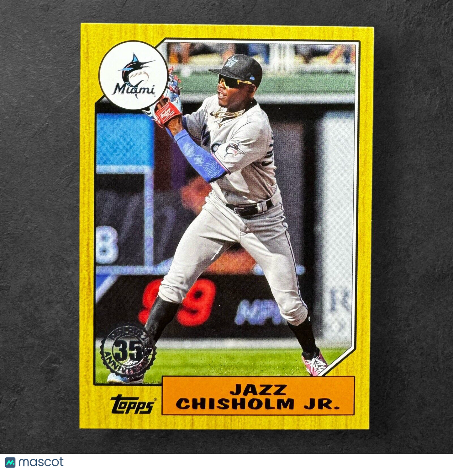 2022 TOPPS Series 1  1987 Anniversary Jazz Chisholm Jr.  #T87-77 Marlins