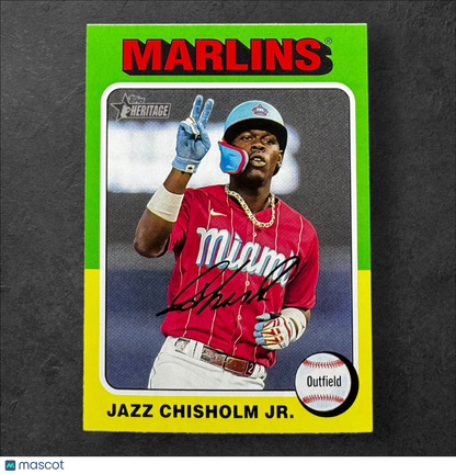 2024 Topps Heritage Jazz Chisholm #409 Miami Marlins