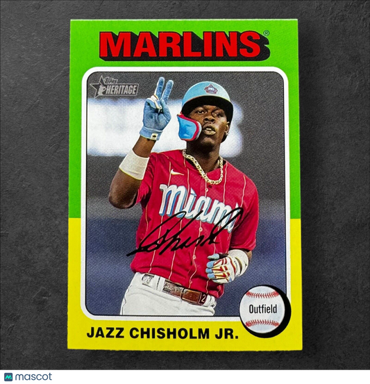 2024 Topps Heritage Jazz Chisholm #409 Miami Marlins