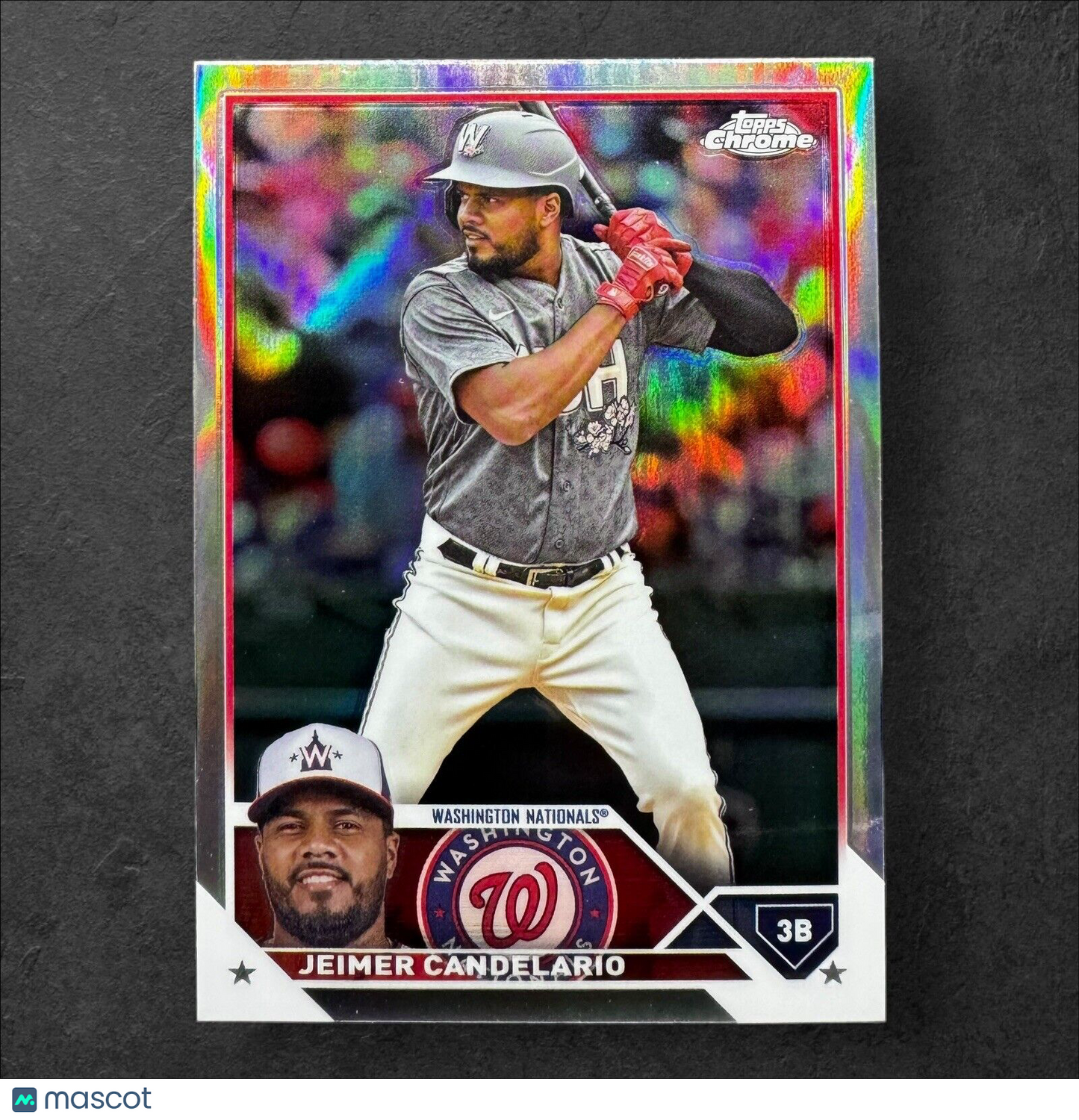 2023 Topps Chrome Update Refractor #USC74 Jeimer Candelario Washington Nationals