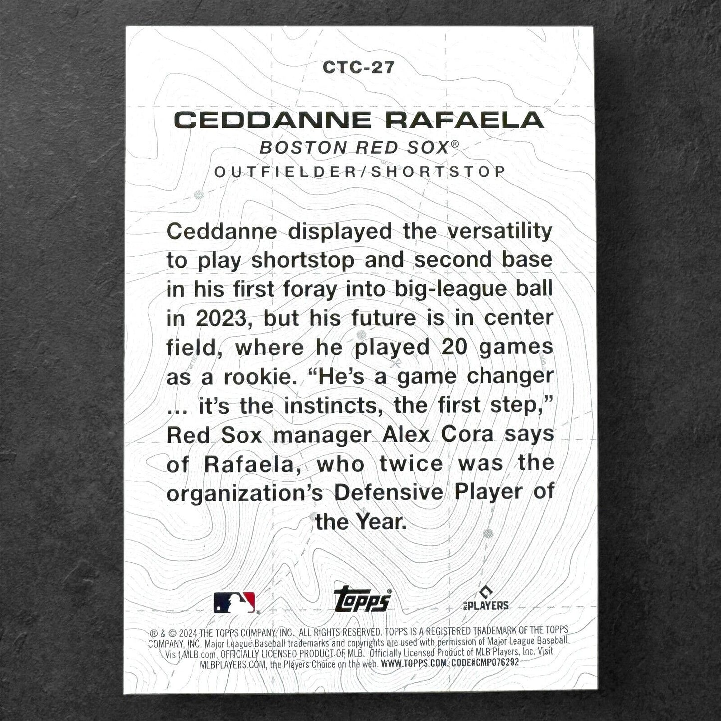 2024 Topps Series 2 Ceddanne Rafaela RC #CTC-27 City to City Boston Red Sox