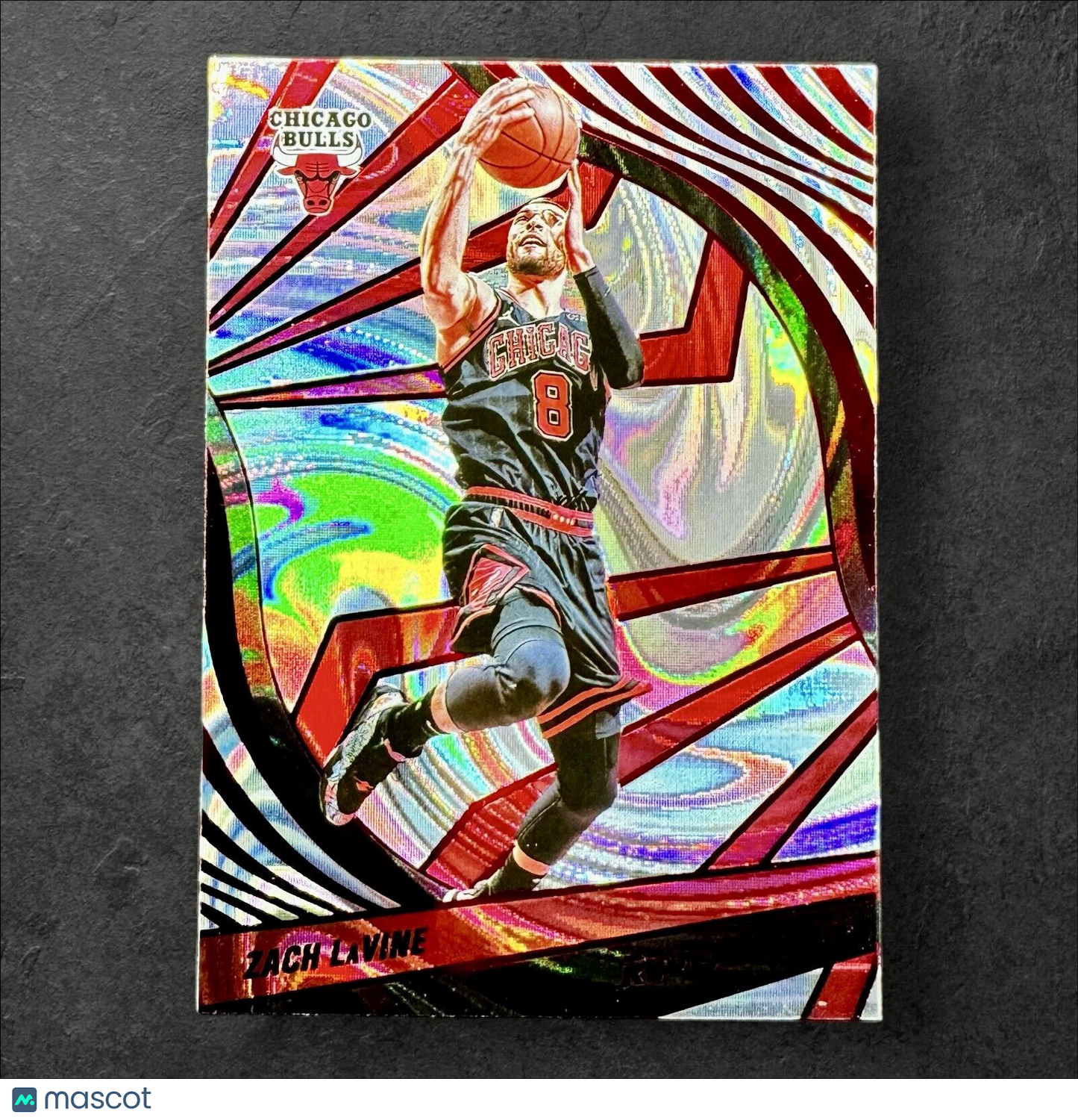 Zach LaVine 2021-22 Panini Revolution #44 Asia Red Chicago Bulls