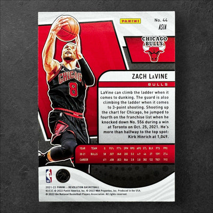 Zach LaVine 2021-22 Panini Revolution #44 Asia Red Chicago Bulls