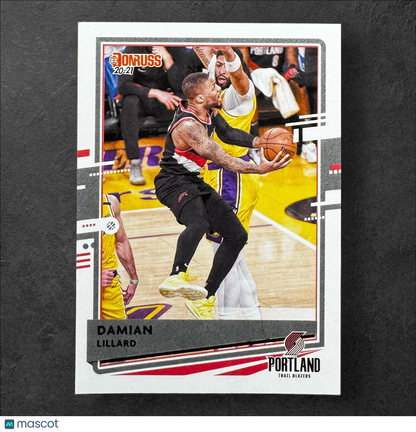 2020-21 Donruss Basketball Base #28 Damian Lillard Portland Trail Blazers