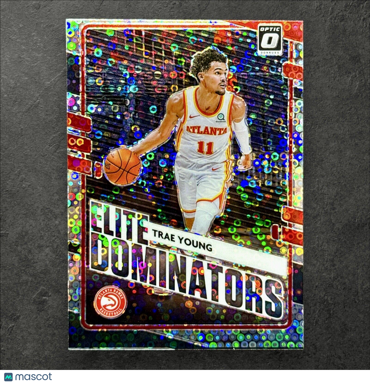 2020-21 Donruss Optic Elite Dominators Holo #10 TRAE YOUNG  Atlanta Hawks