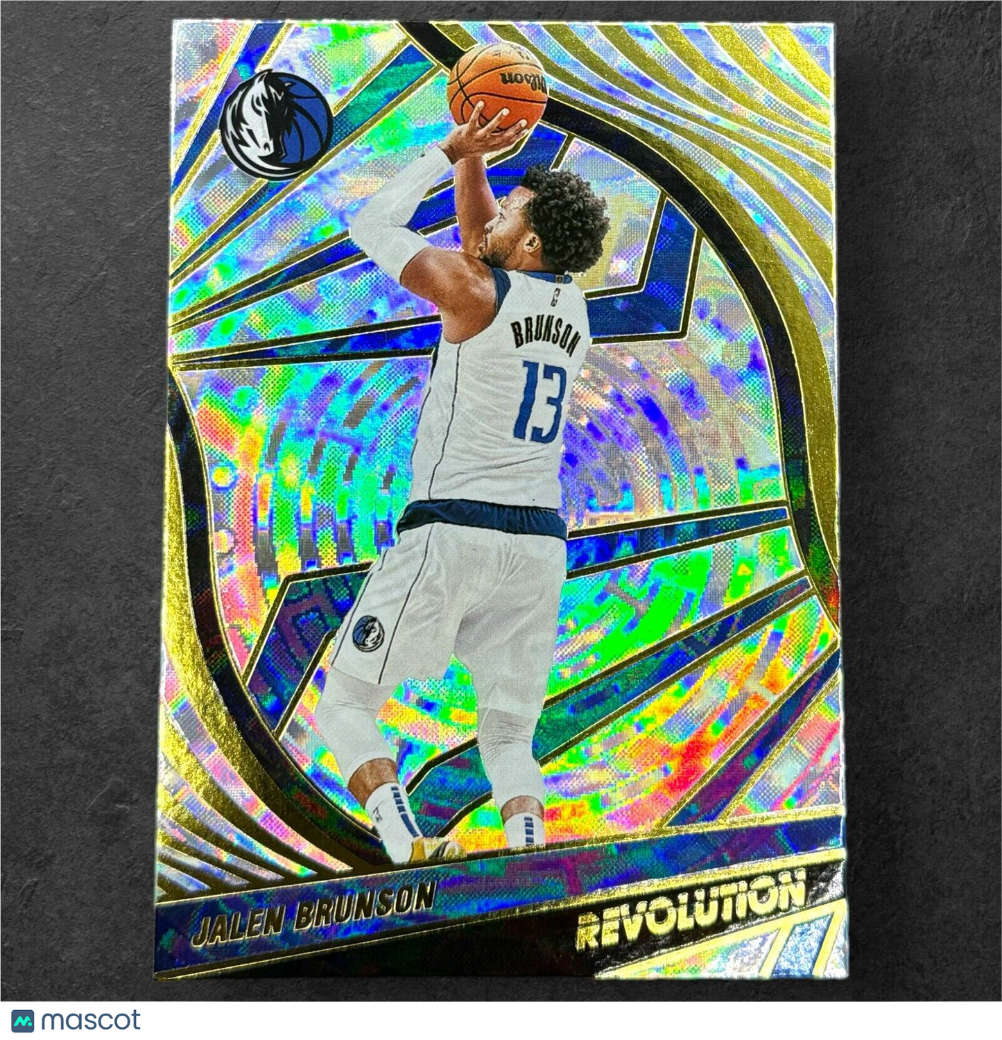 2021-22 Panini Revolution Fractal Jalen Brunson Dallas Mavericks #53 - Free Ship