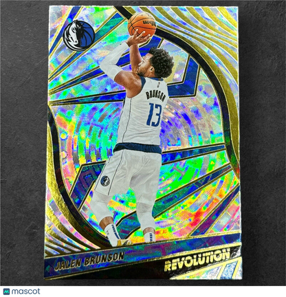 2021-22 Panini Revolution Fractal Jalen Brunson Dallas Mavericks #53 - Free Ship