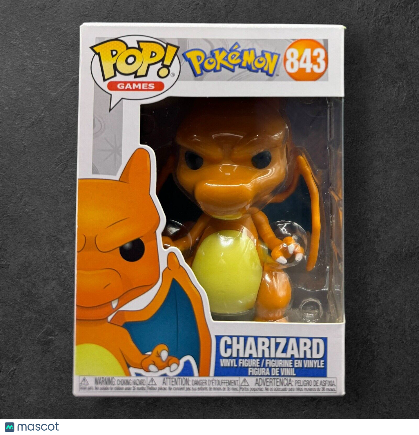 Funko Pop! Pokémon Charizard #843 with POP Protector