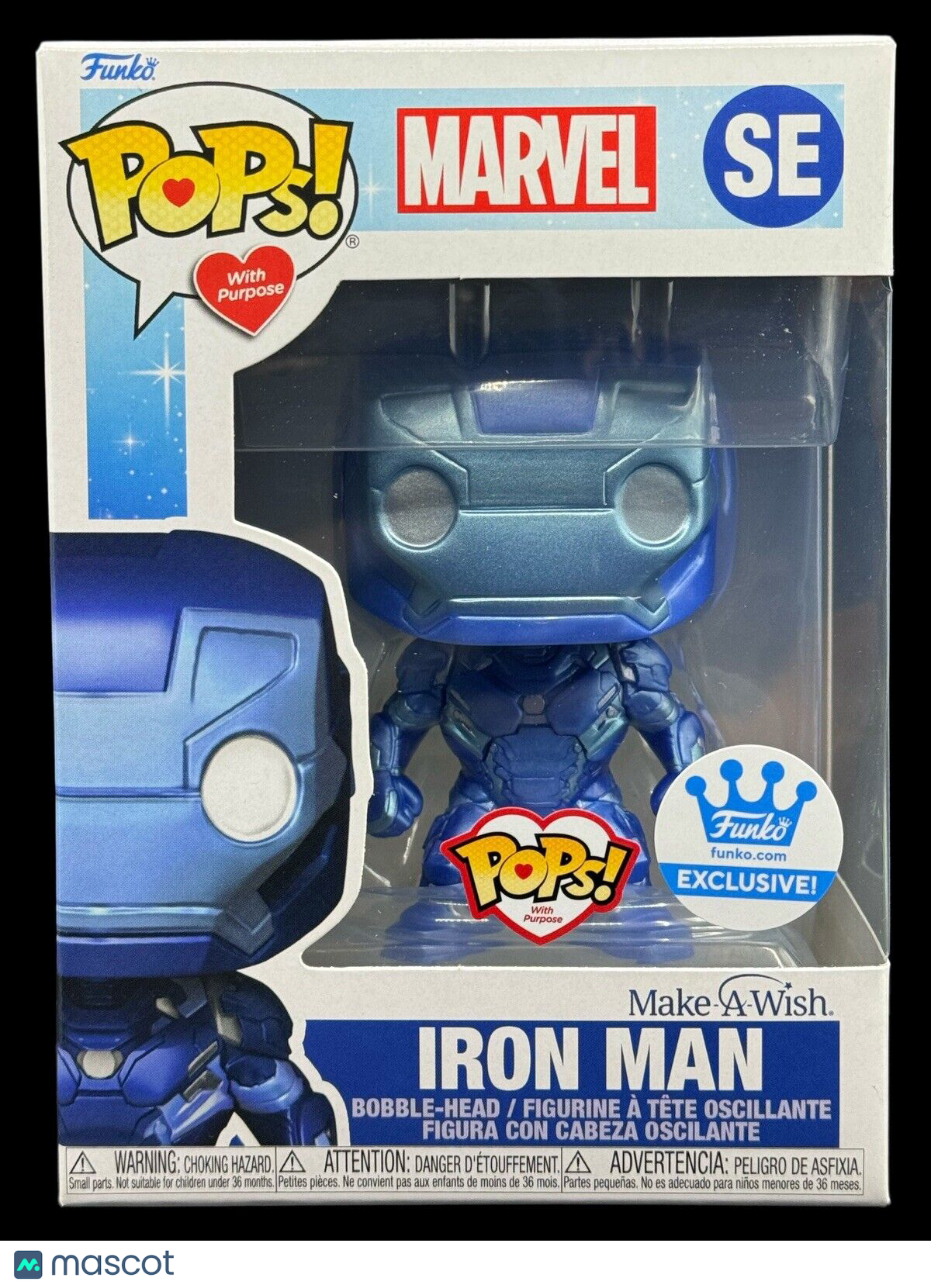 Funko Pop! With purpose Vinyl: Marvel - Iron Man (Metallic) - Funko (Exclusive)