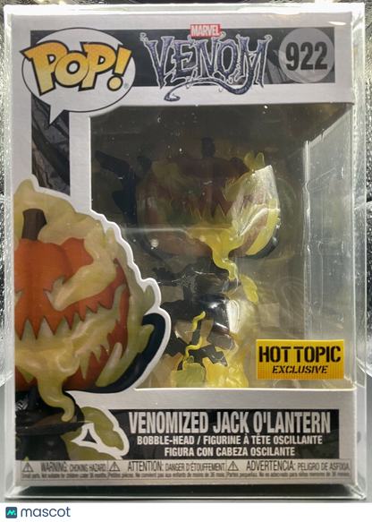 Venomized Jack-O-Lantern Funko Pop #922 Venom HotTopic Exclusive Pop /Protector