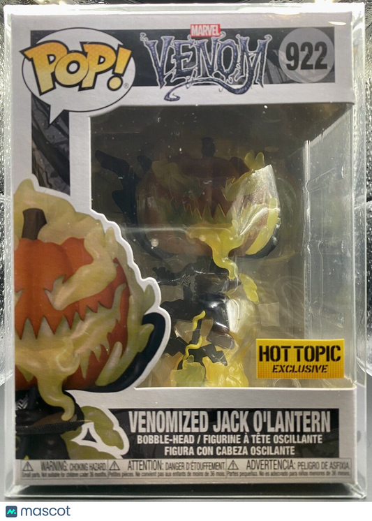 Venomized Jack-O-Lantern Funko Pop #922 Venom HotTopic Exclusive Pop /Protector