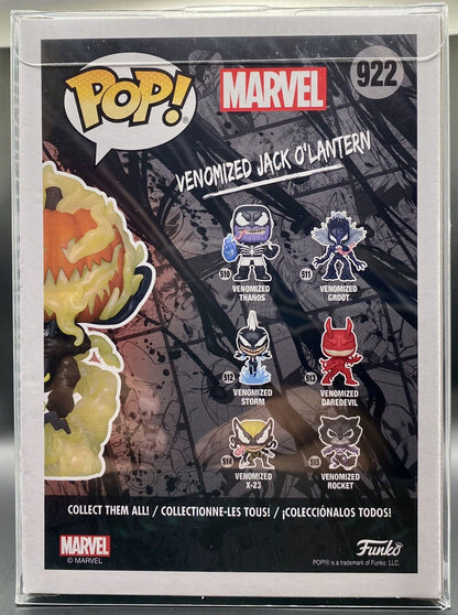 Venomized Jack-O-Lantern Funko Pop #922 Venom HotTopic Exclusive Pop /Protector