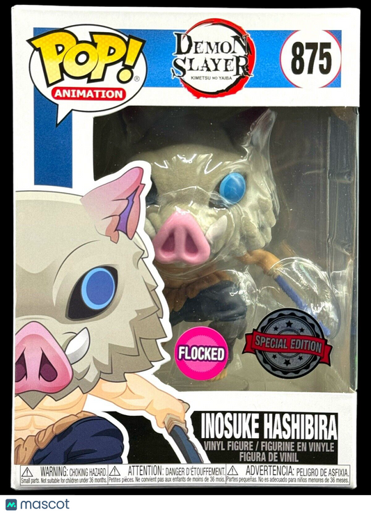 Funko Pop! Animation Demon Slayer 875 Flocked Inosuke Hashibira Special Edition