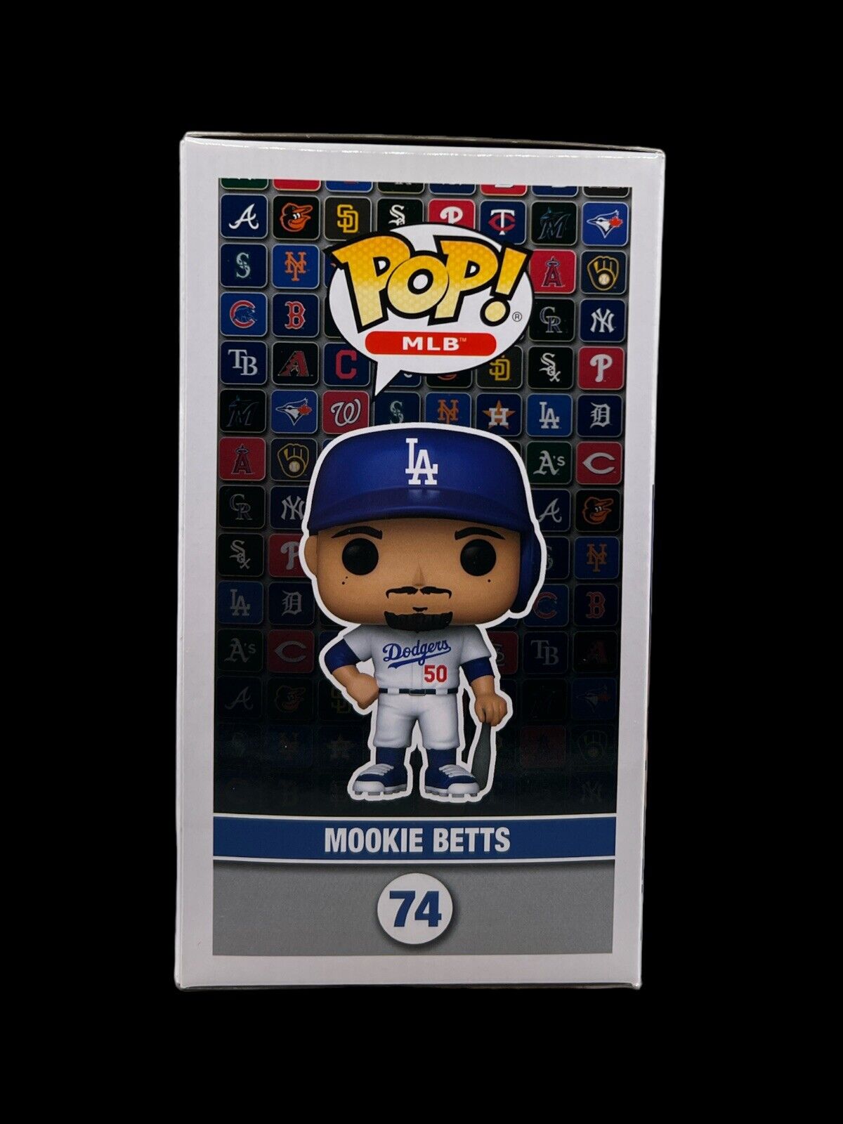 Funko POP! MLB: Dodgers MOOKIE BETTS Home Uniform Figure #74 w/ Pop Protector