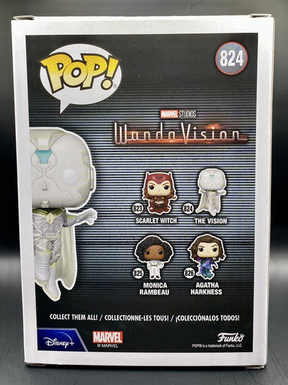 Funko Pop! Marvel WandaVision The Vision Studios Disney #824 w/Pop Protector