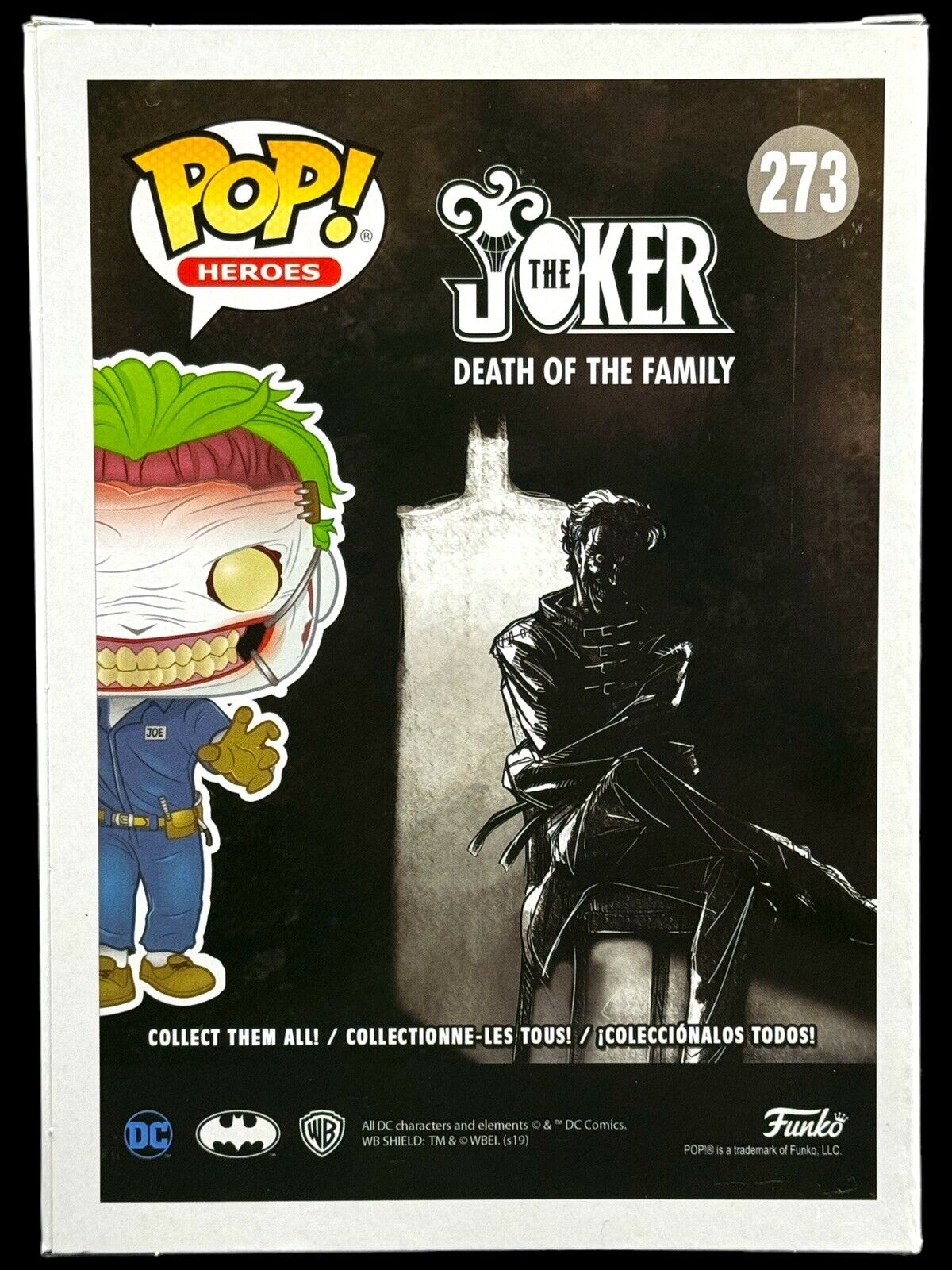 Funko POP HOT TOPIC EXCLUSIVE Death of the Family Joker #273 DC Super Heroes