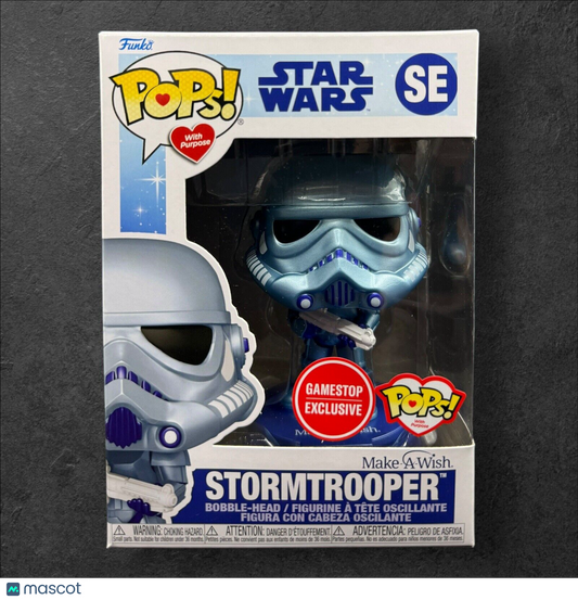 Funko Pop! Star Wars Stormtrooper Metallic GameStop Exclusive SE w/ Protector