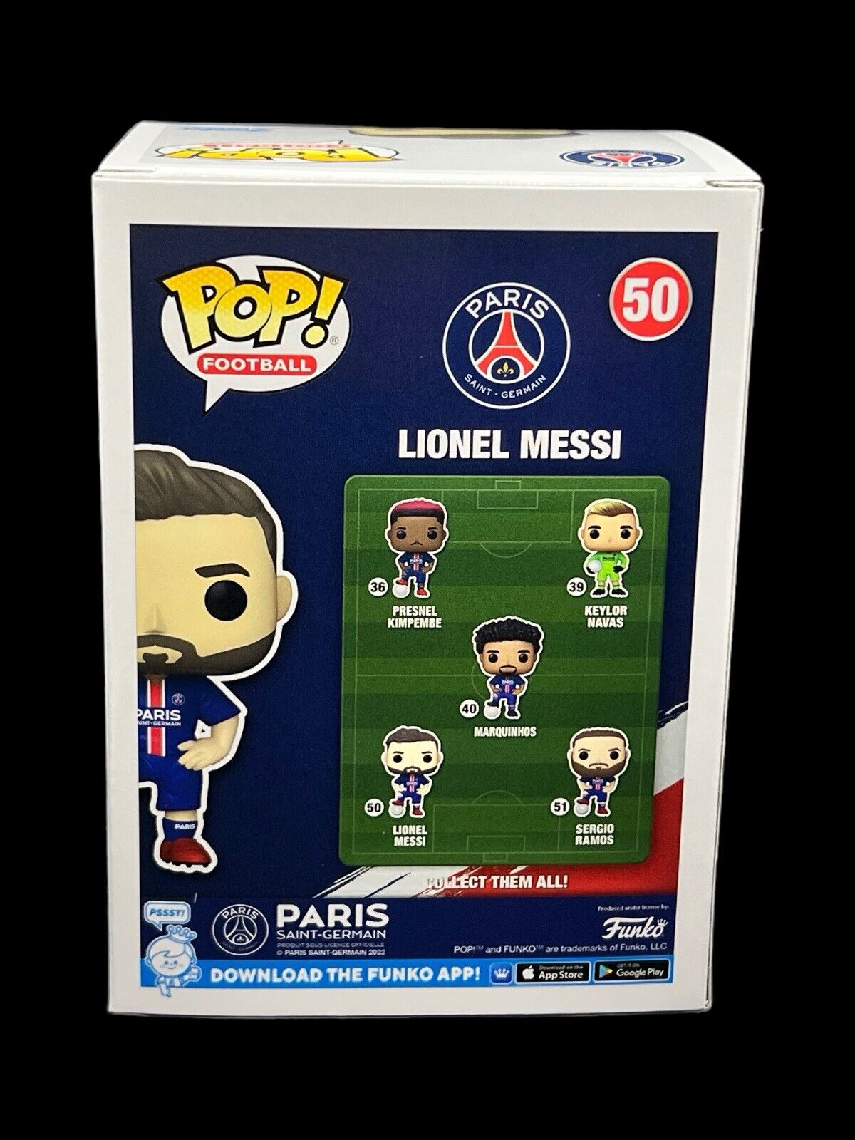 Funko Pop! Football PSG Lionel Messi! Vinyl Figure #50 - MINTY