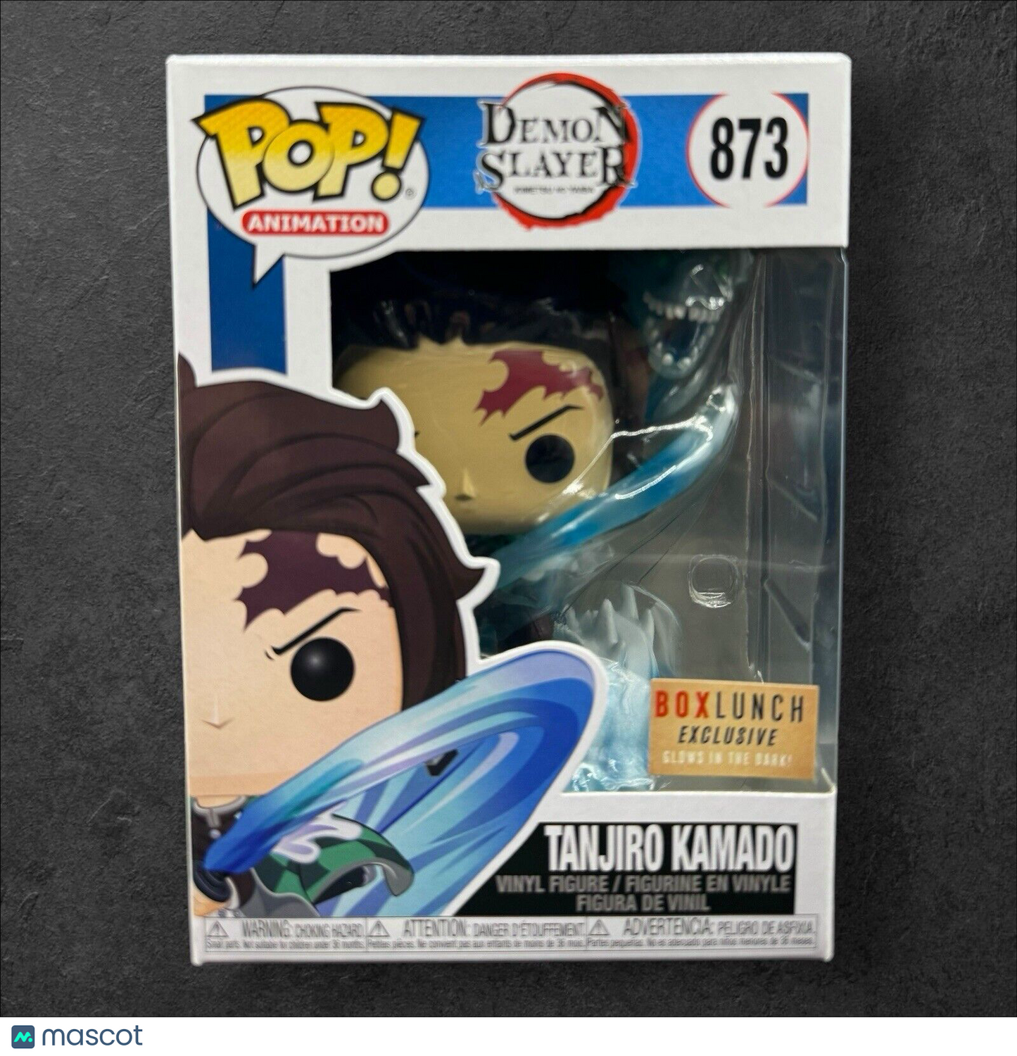 Funko Pop! Vinyl 873 Demon Slayer: Tanjiro Kamado Glow In The Dark Box Lunch Ex