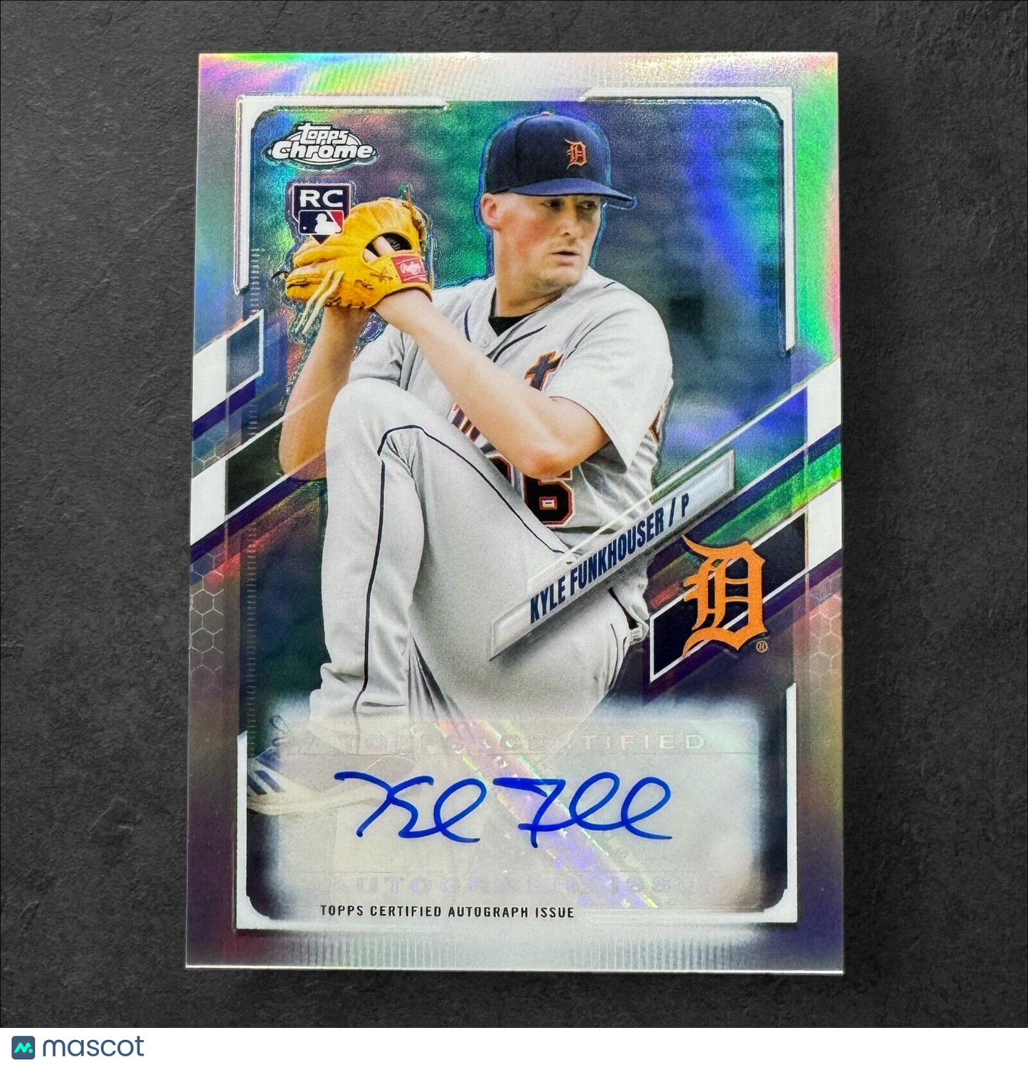 Kyle Funkhouser 2021 Topps Chrome Update Refractor Autograph AUTO RC #CUSA-KF