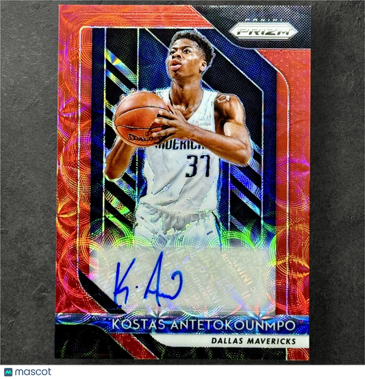 Kostas Antetokounmpo 2018 Panini Prizm Signatures Choice Rookie Auto