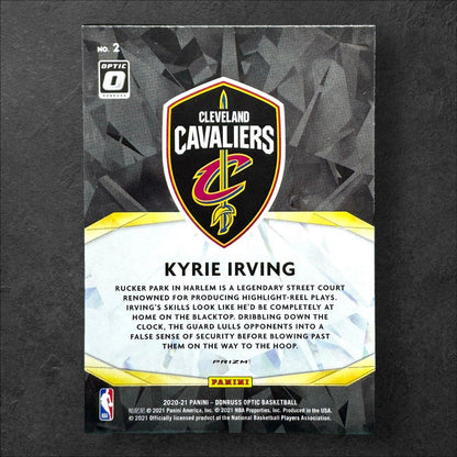 Kyrie Irving 2020-21 Donruss Optic Basketball #2 Purple Holo Winner Stays Insert