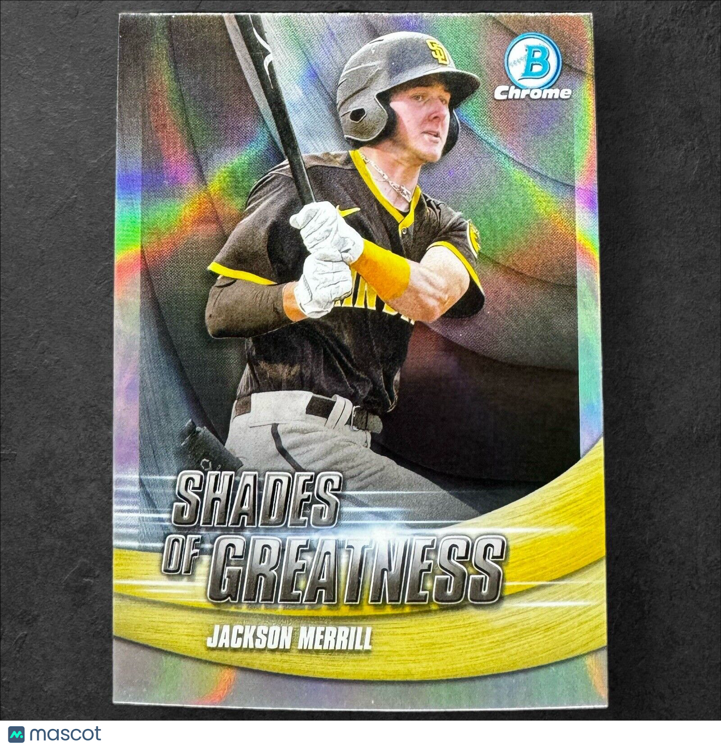 JACKSON MERRILL 2022 BOWMAN CHROME #SG-14 SHADES OF GREATNESS INSERT PADRES